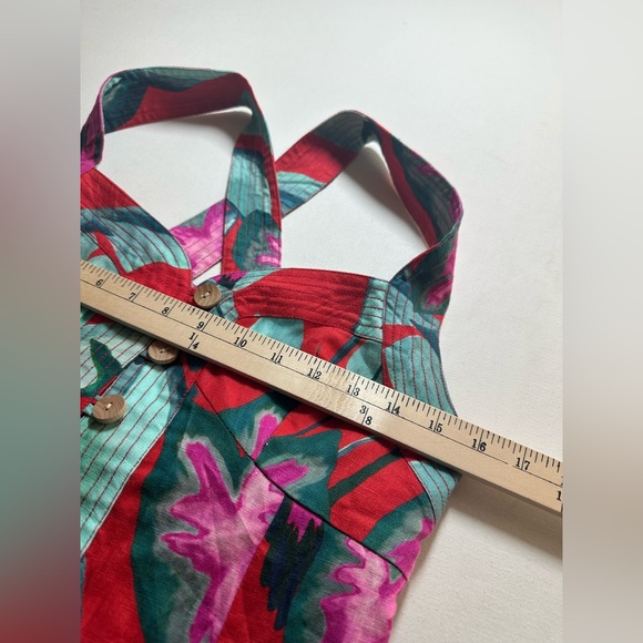 NWT FARM Rio Summer Foliage Linen Mini Dress Size Small - Picture 10 of 11